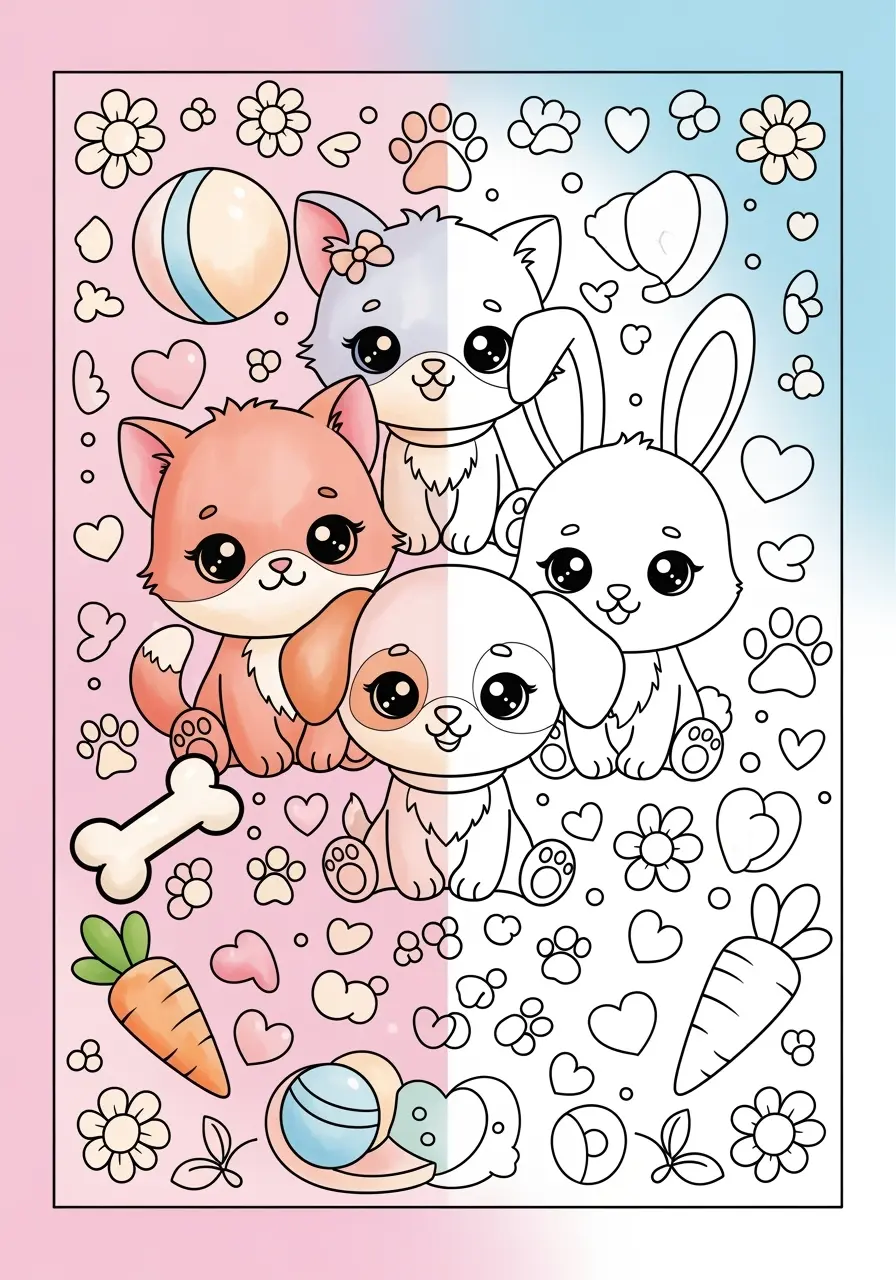 Cute Animal Coloring Pages