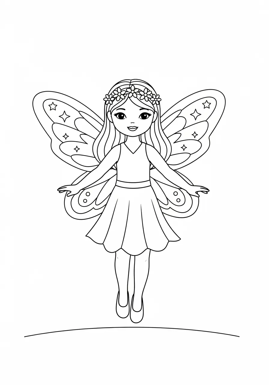 Barbie Fairy Coloring Page