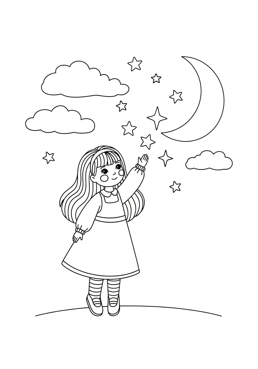 Barbie Star Coloring Page