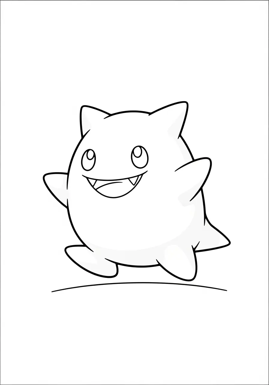 Ghost Pokemon Coloring Page Giggling