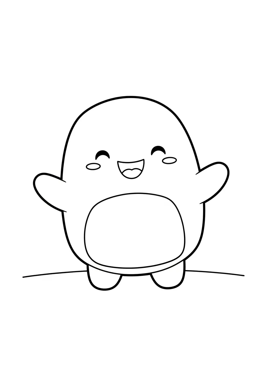 Giggling Squishmallow Coloring Page