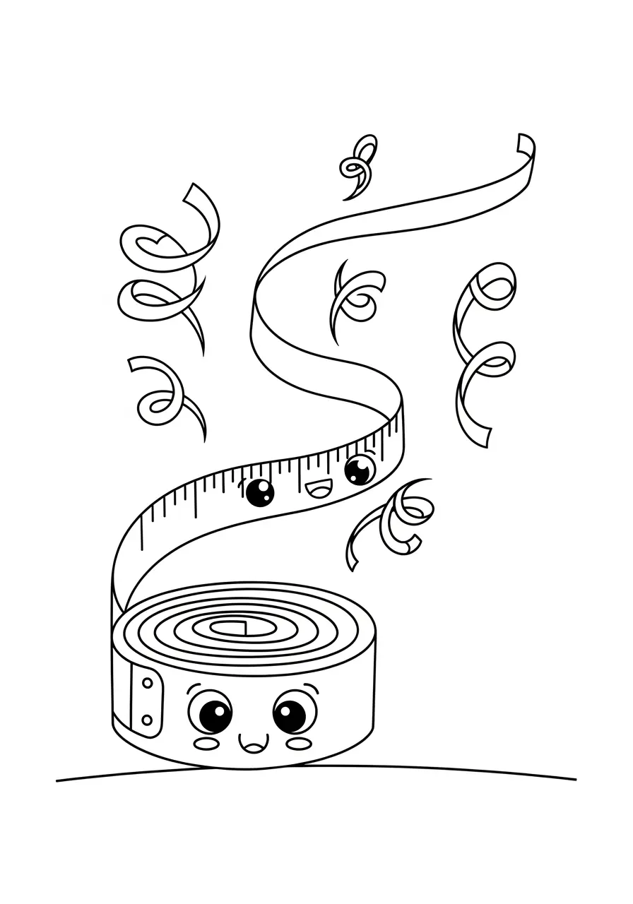 Measuring Tape Stitch Coloring Page