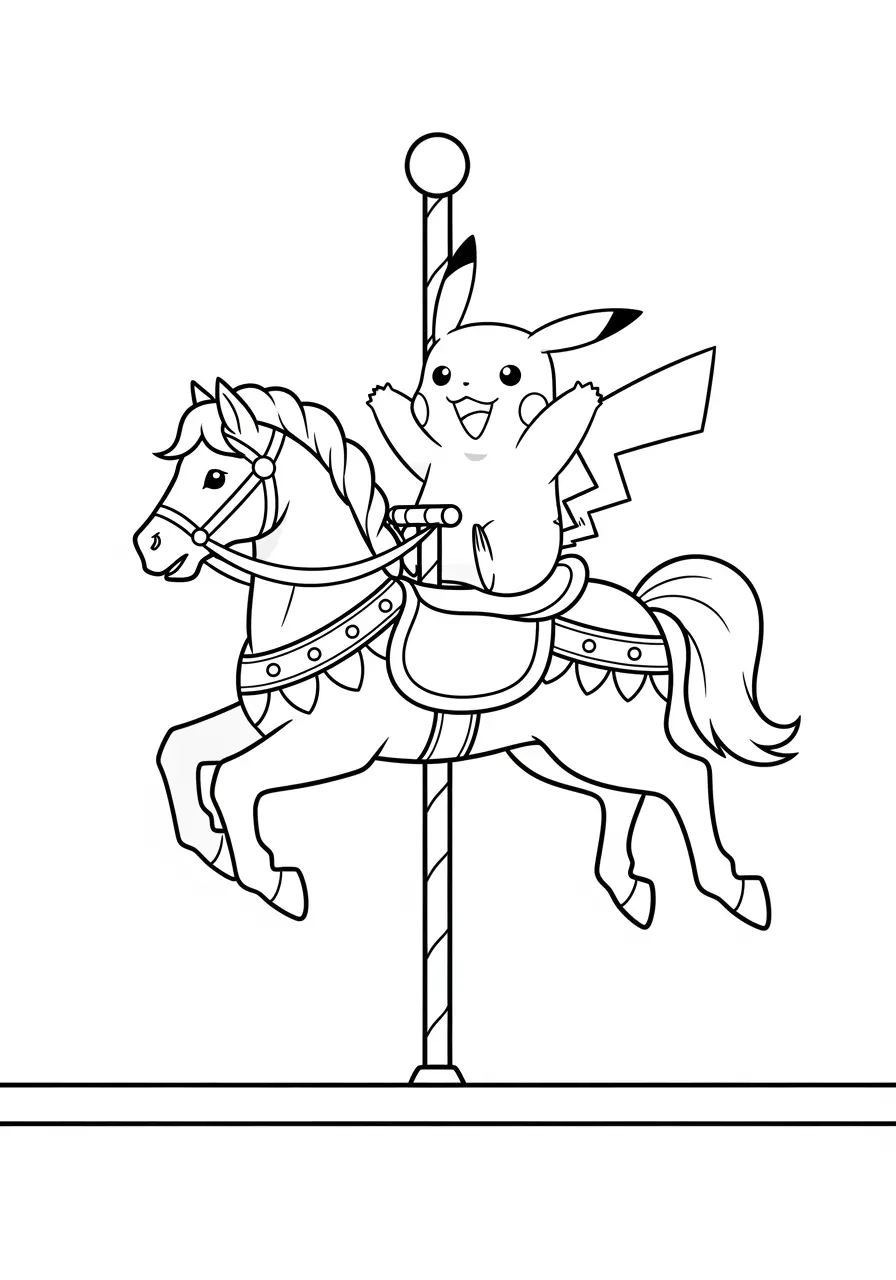 Pokemon Coloring Page Theme Park