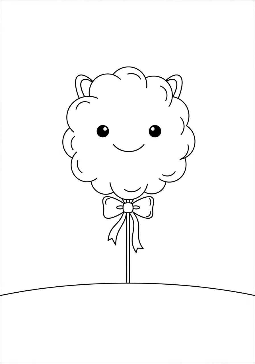 Puffy Monster Coloring Page