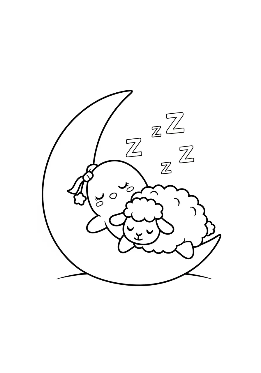 Sweet Dreams Squishmallow Coloring Page