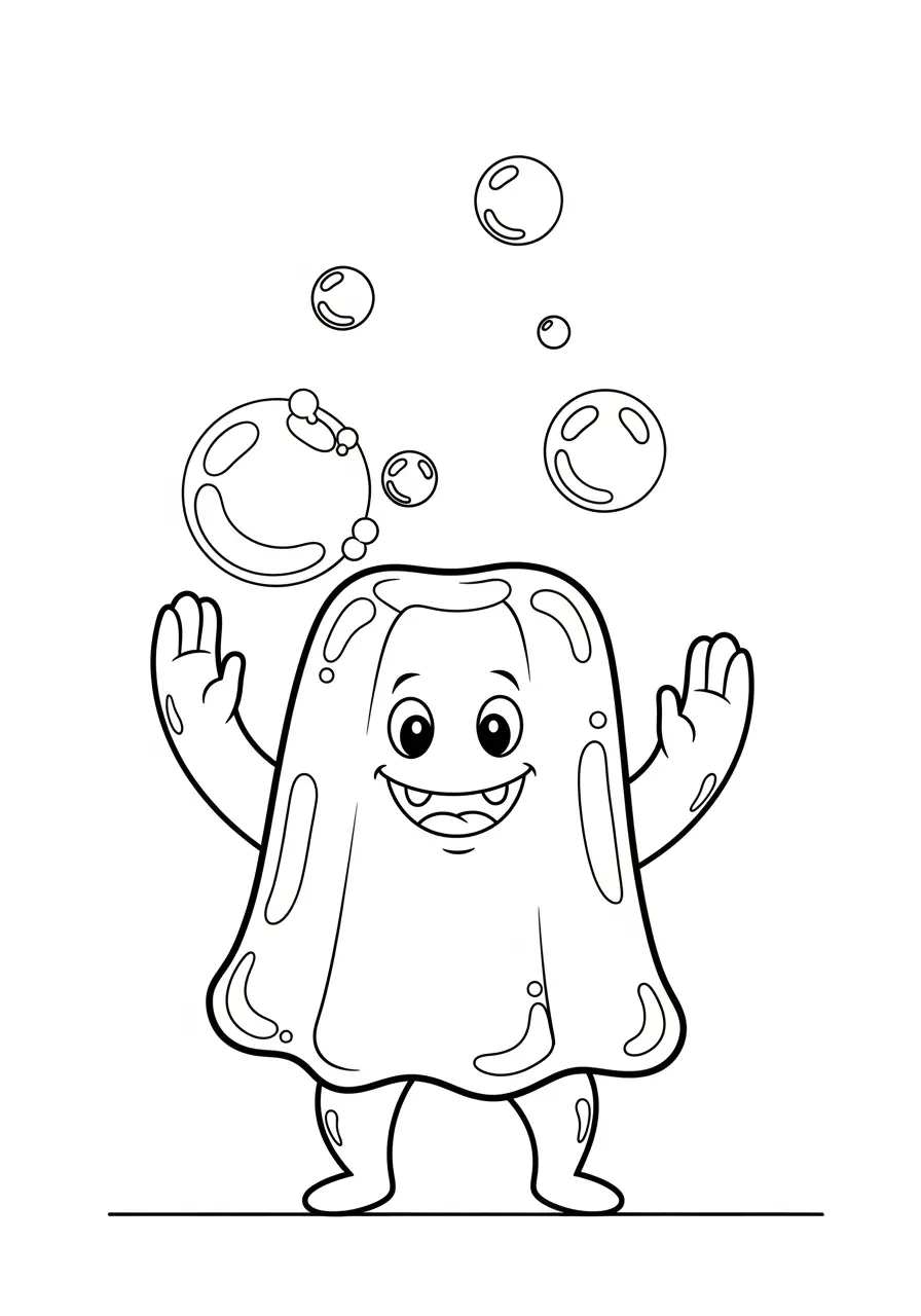Wiggly Monster Coloring Page